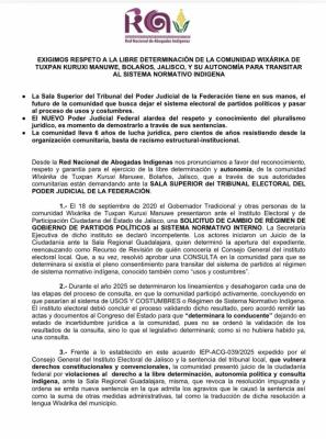 Kuruxi Manuwe Comunicado