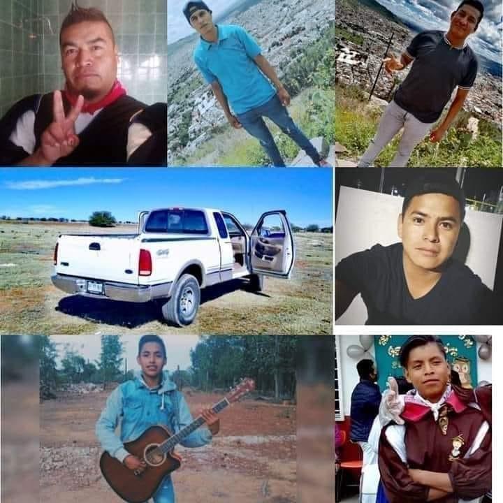 Flyer circulated of the missing 6 men and their vehicle. Photographs and flyer courtesy of Tuapurie