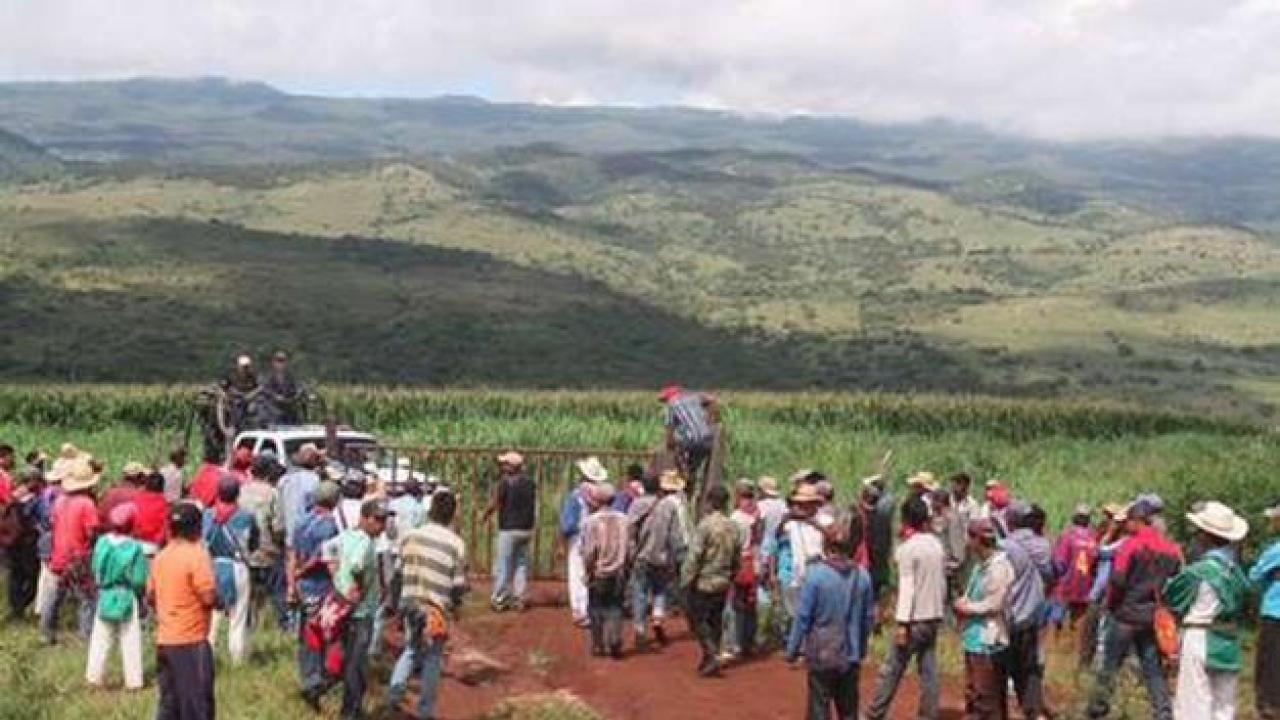 Indígenas huicholes en una zona en conflicto en imagen de 2016. Foto Arturo Campos Cedillo