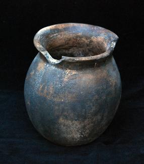 A traditional Wixarika clay pot.