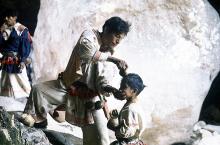 Baptism at Tsinamecuta ~ Photograph ©Juan Negrín 1975
